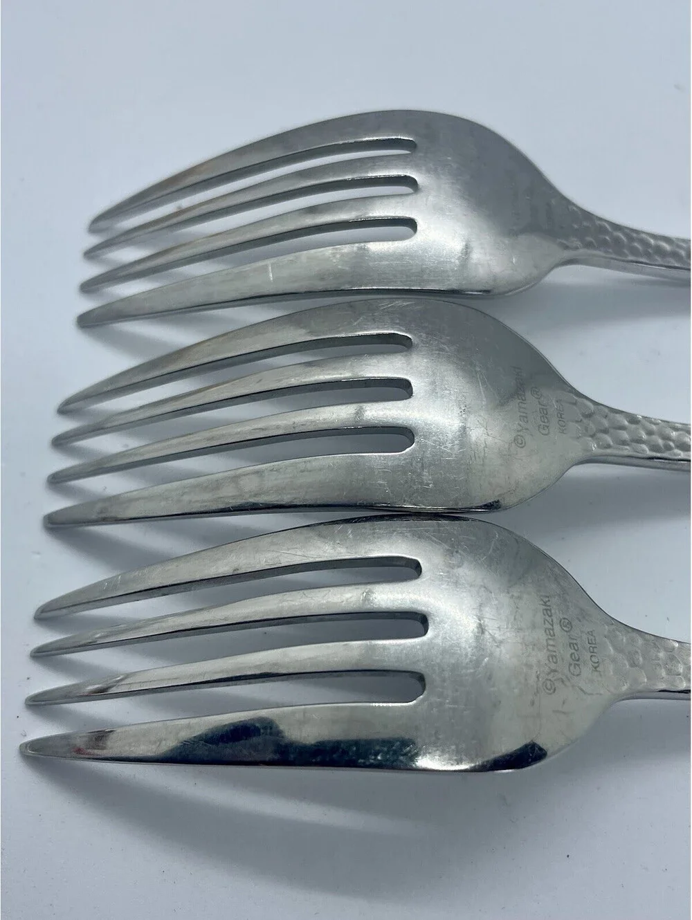 (3) Yamazaki Gear COUNTRY HAMMERSMITH / SORRENTO Salad Fork Lot ~ 6 3/4”